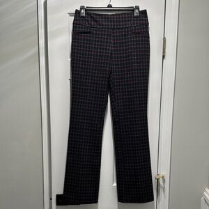 Plaid Black and Red Trousers